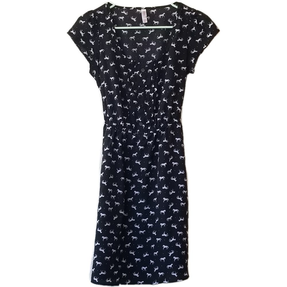 Xhilaration Horse Print Dress Medium
